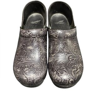 Dansko Gray Patterned Clogs